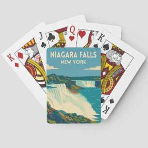 Jeu De Cartes Voyage Rétro Vintage Chutes du Niagara New York