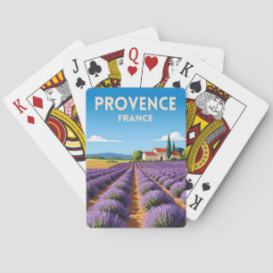 Jeu De Cartes Voyage Rétro Vintage Provence France Paysage