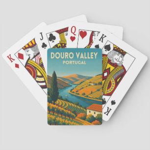 Jeu De Cartes Voyage Rétro Vintage Vallée du Douro Portugal Pays