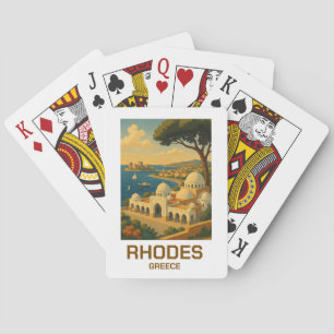 Jeu De Cartes Voyage Vintage Rhodes Grèce