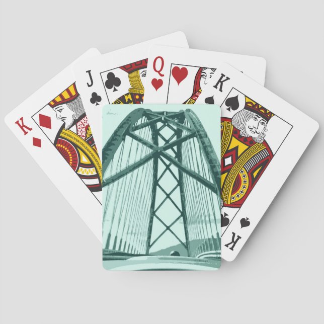 Jeu De Cartes VT to NY Bridge Jouer aux cartes  (dos)