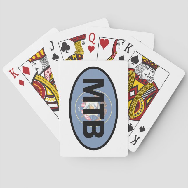 Jeu De Cartes VTT Utah Flag (dos)