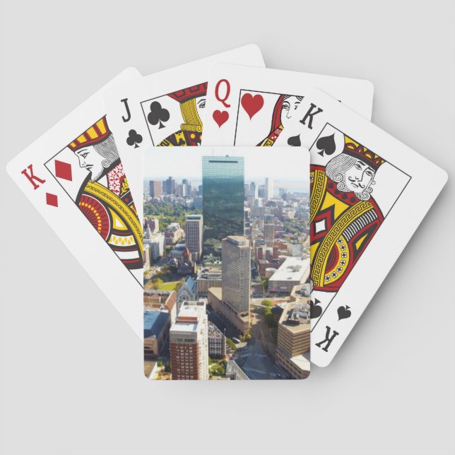 Jeu De Cartes Vue aérienne de Boston 2 (dos)