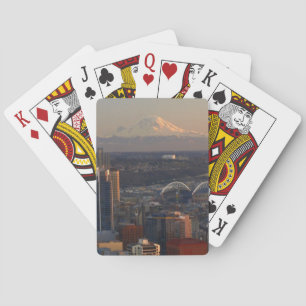 Jeu De Cartes Vue aérienne de l'horizon 2 de ville de Seattle