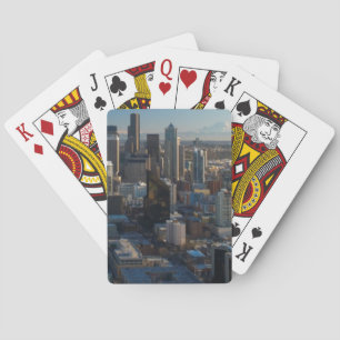 Jeu De Cartes Vue aérienne de Seattle city skyline
