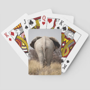 Jeu De Cartes Vue arrière d'éléphant