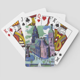 Jeu De Cartes Vue de Kirchner de la place du château de Dresde B