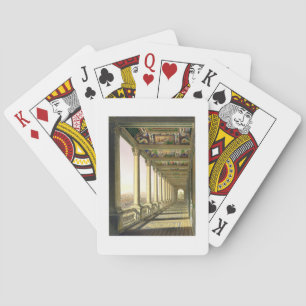Jeu De Cartes Vue de la loggia du troisième étage au Vatican, av