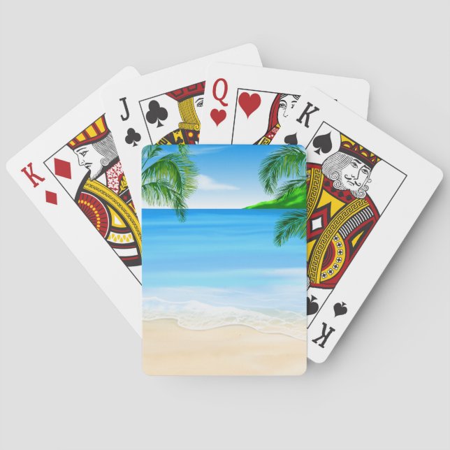 Jeu De Cartes Vue de plage (dos)