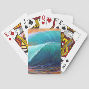 Jeu De Cartes Vue de surfers du baril