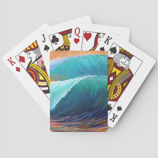 Jeu De Cartes Vue de surfers du baril (dos)
