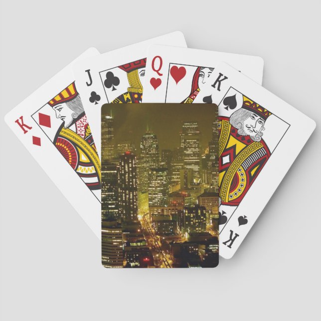 Jeu De Cartes Vue de ville de Seattle (dos)