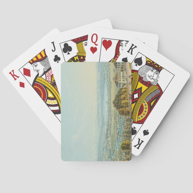 Jeu De Cartes Vue de Zurich, c.1840 (w/c) (dos)