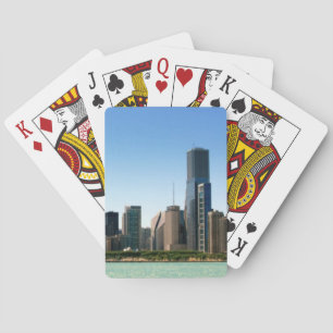 Jeu De Cartes Vue d'horizon de Chicago par le lac Michigan
