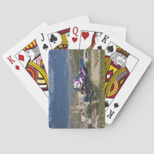 Jeu De Cartes Vue élevée sur la ville et Hôtel Marques de Riscal