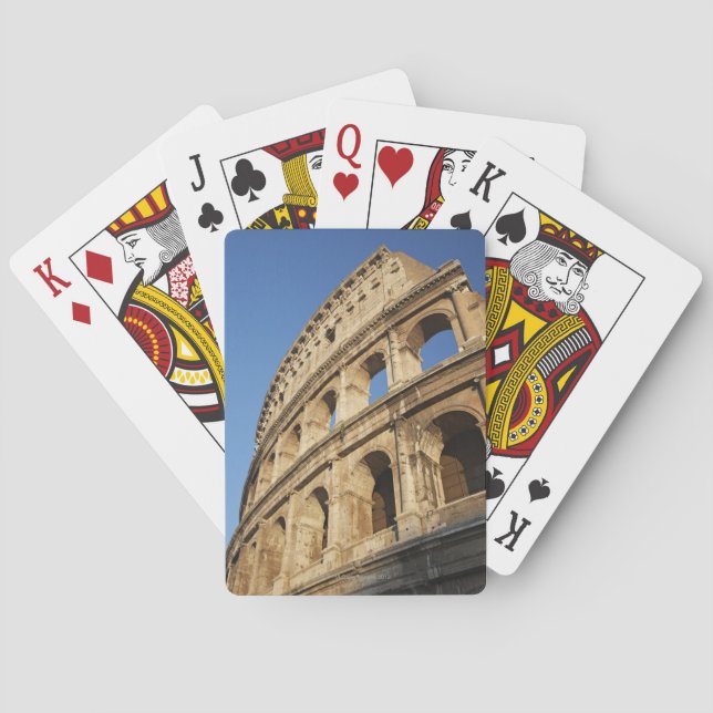 Jeu De Cartes Vue en contre-plongée du Colisée (dos)