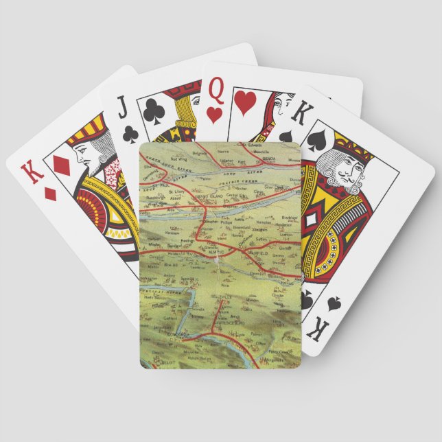 Jeu De Cartes Vue Grandes Plaines de Birdseyes (dos)
