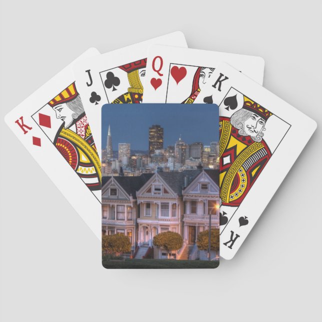 Jeu De Cartes Vue nocturne des maisons "dames peintes" (dos)