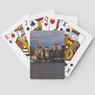 Jeu De Cartes Vue panoramique de début de soirée de Manhattan