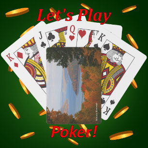 Jeu De Cartes Vue Pittoresque automne colorée sur le lac Kinzua