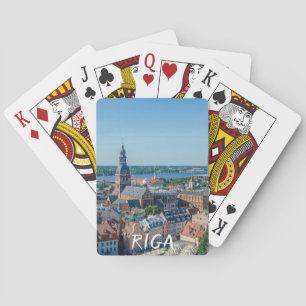 Jeu De Cartes Vue sur le centre ville de Riga d'en haut
