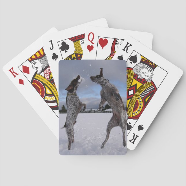 Jeu De Cartes Walter et Luther, vers le haut de, et cartes de (dos)