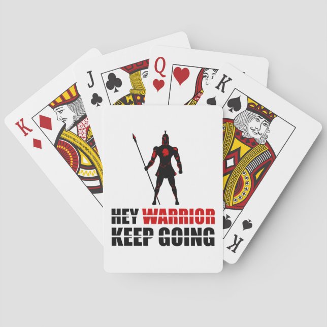 Jeu De Cartes Warrior keep going (dos)