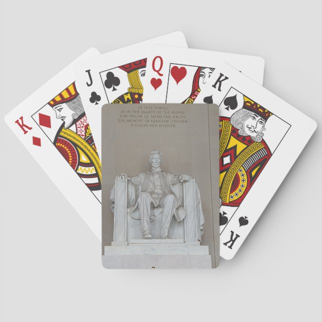 Jeu De Cartes Washington D.C. Lincoln Memorial Playing Cards (dos)