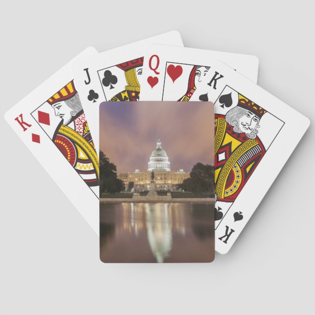 Jeu De Cartes Washington DC, bâtiment de capitol (dos)
