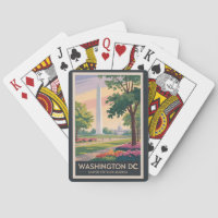 Washington DC Illustration Travel Art Vintage