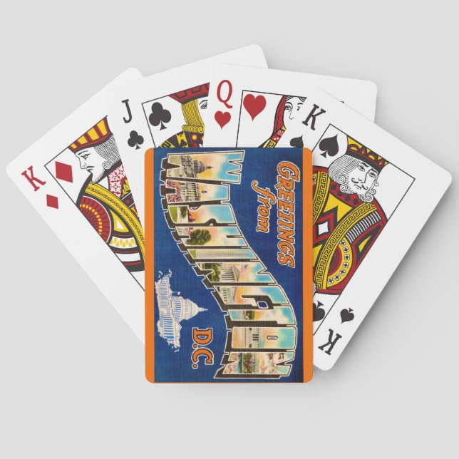 Jeu De Cartes Washington DC Playing Cards (dos)