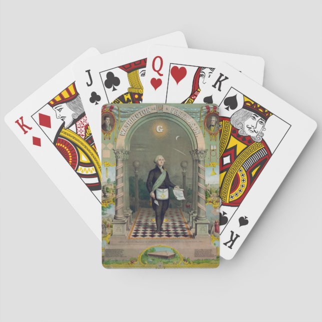 Jeu De Cartes Washington Le Mason (dos)