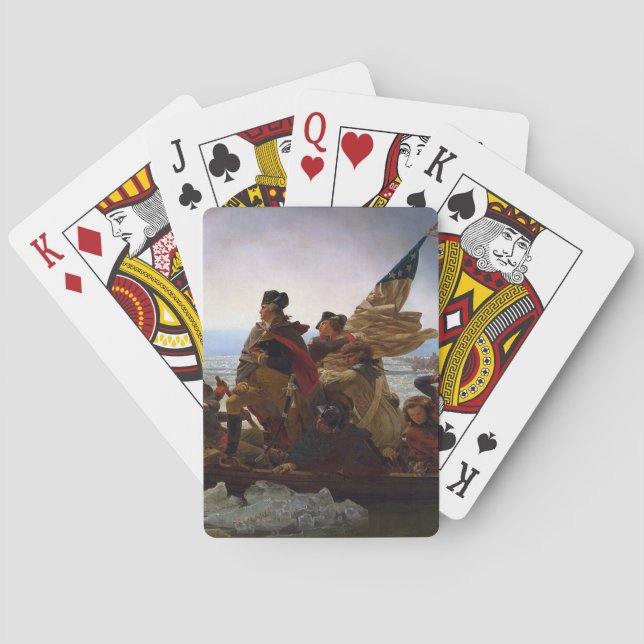 Jeu De Cartes Washington traversant le Delaware Art (dos)