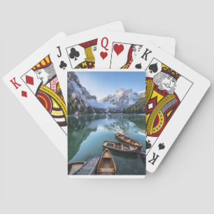 Jeu De Cartes Water Lac de Braies Dolomites Italie