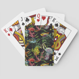 Jeu De Cartes Watercolor Sea Life Pattern 1