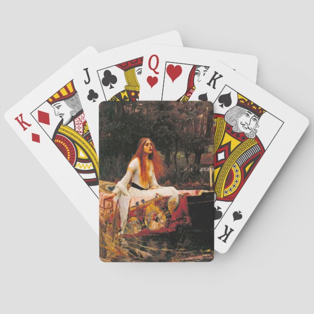 Jeu De Cartes Waterhouse Lady of Shalott (dos)