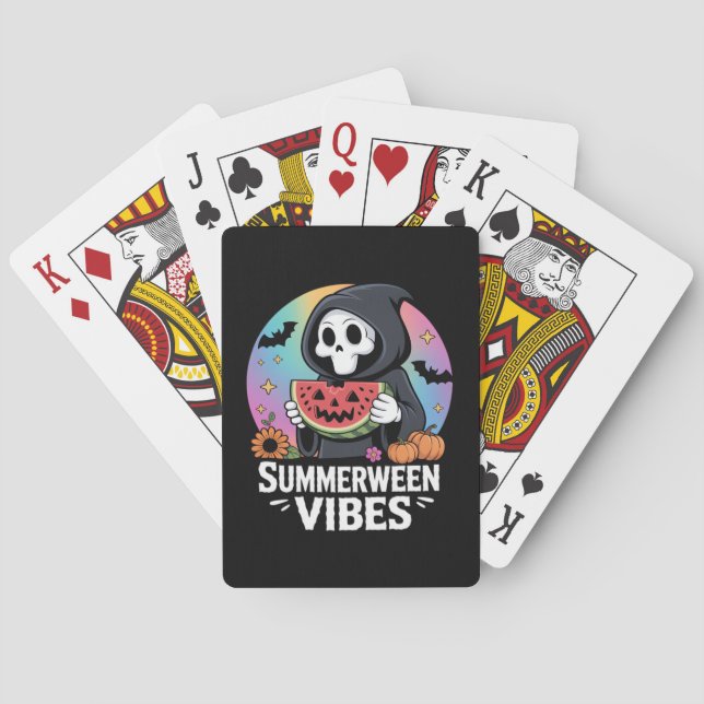 Jeu De Cartes Watermelon Summerween Skeleton Vibes (dos)
