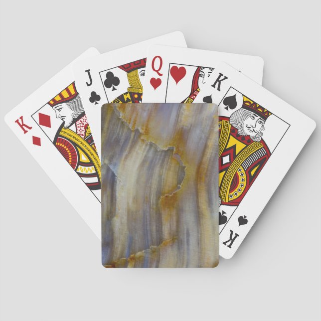 Jeu De Cartes Wavy Petrified Wood (dos)