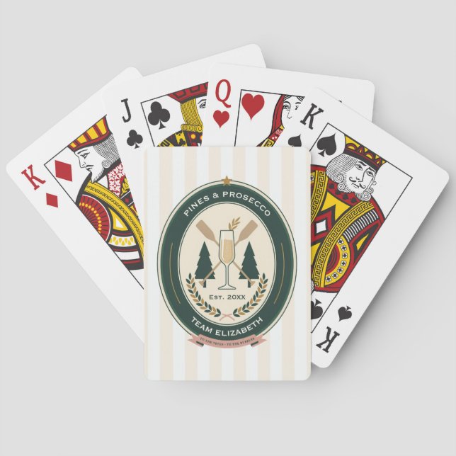 Jeu De Cartes Week-end de célibataire personnalisable en camping (dos)
