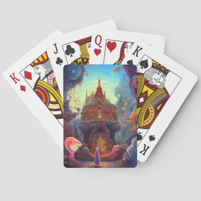 Jeu De Cartes Weight Déplaisant House Surreal Art (dos)