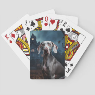 Jeu De Cartes Weimaraner Halloween effroi
