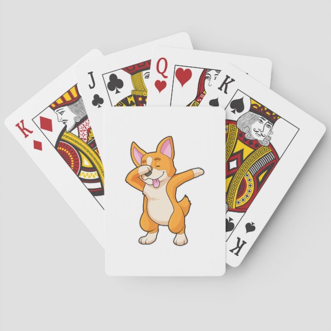 Jeu De Cartes Welsh Corgi à Dance Dab Hip hop (dos)