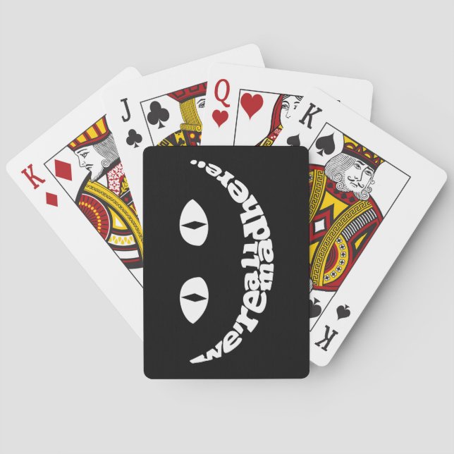 Jeu De Cartes We're All Mad Here Playing Cards (dos)