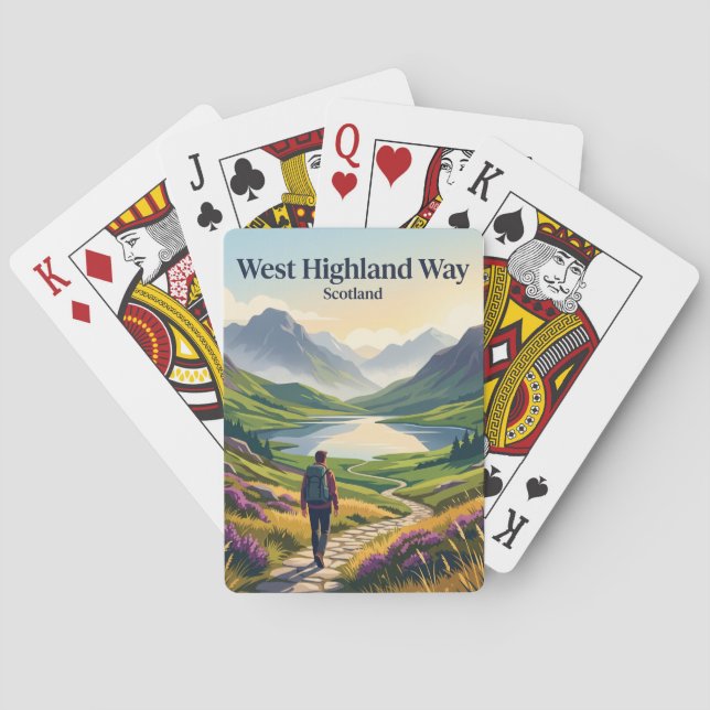 Jeu De Cartes West Highland Way Écosse (dos)