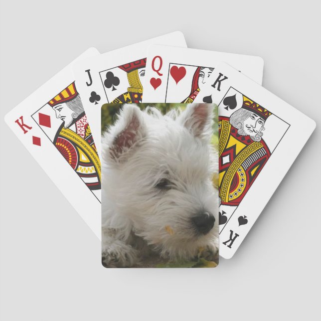 Jeu De Cartes West Highland White Terrier Dog Playing Cards (dos)
