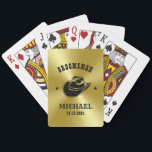 Jeu De Cartes Western Cowboy Casquette Groomsmen Nom personnalis<br><div class="desc">Cadeaux personnalisés pour les groomsmen avec thème western cowboy. Décoré de casquette de cowboy avec police vintage occidentale. Le texte et la couleur sont modifiables à l'aide de l'outil de conception pour s'adapter à votre occasion. Obtenez ce cadeau de personnaliser pour les mariages, les célibataires, les fiançailles ou toute autre...</div>