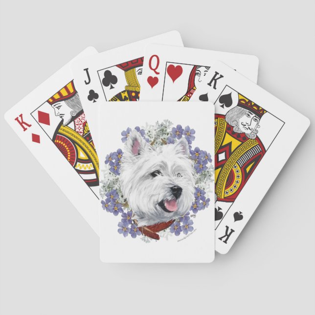 Jeu De Cartes Westie Ne m'oubliez pas (dos)