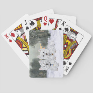 Jeu De Cartes Westies en hiver
