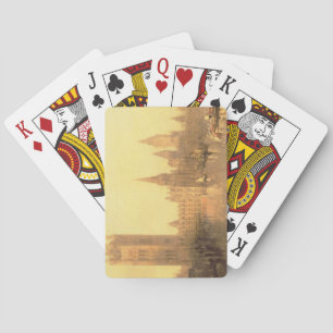 Jeu De Cartes Westminster: Houses of Parliament, vers 1860 (huil