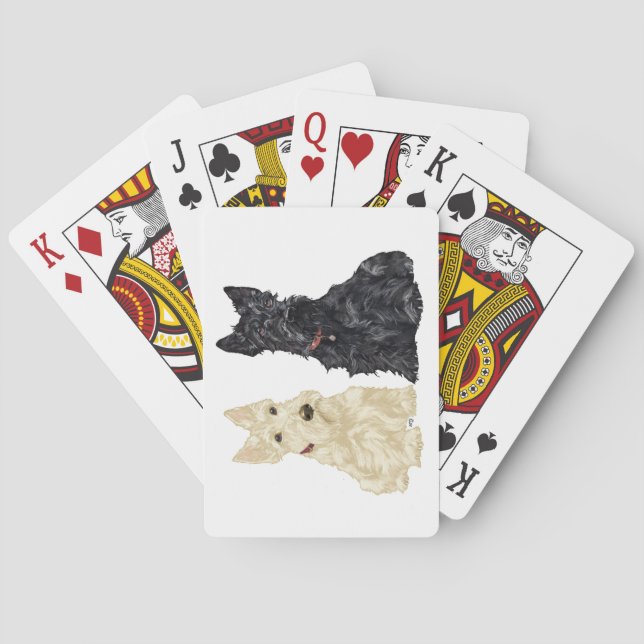 Jeu De Cartes Wheaten & Black Scottish Terriers (dos)